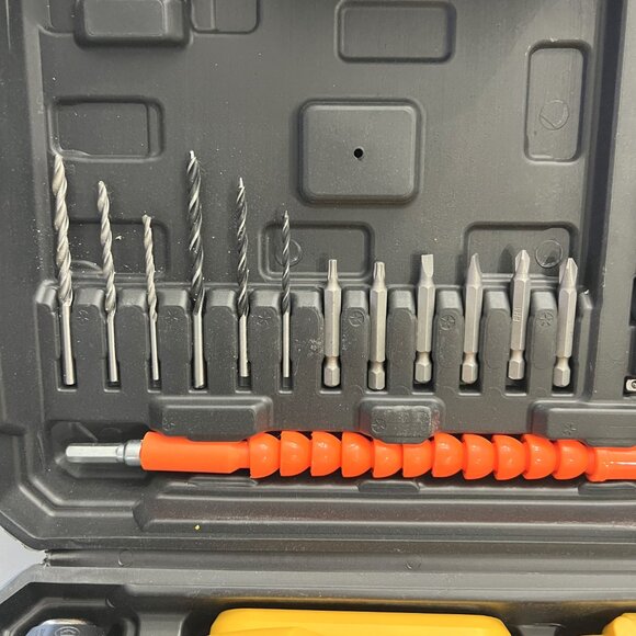 New Rechargeable Cordless Drill w/2 Lithium Batteries, Quick Charger & Tool kit! - Picture 12 of 16